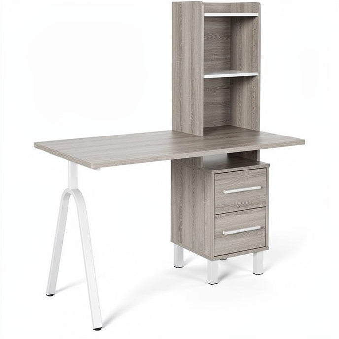 Technische titel in het Nederlands: **Moderne bureau met opbergkast en lades**
